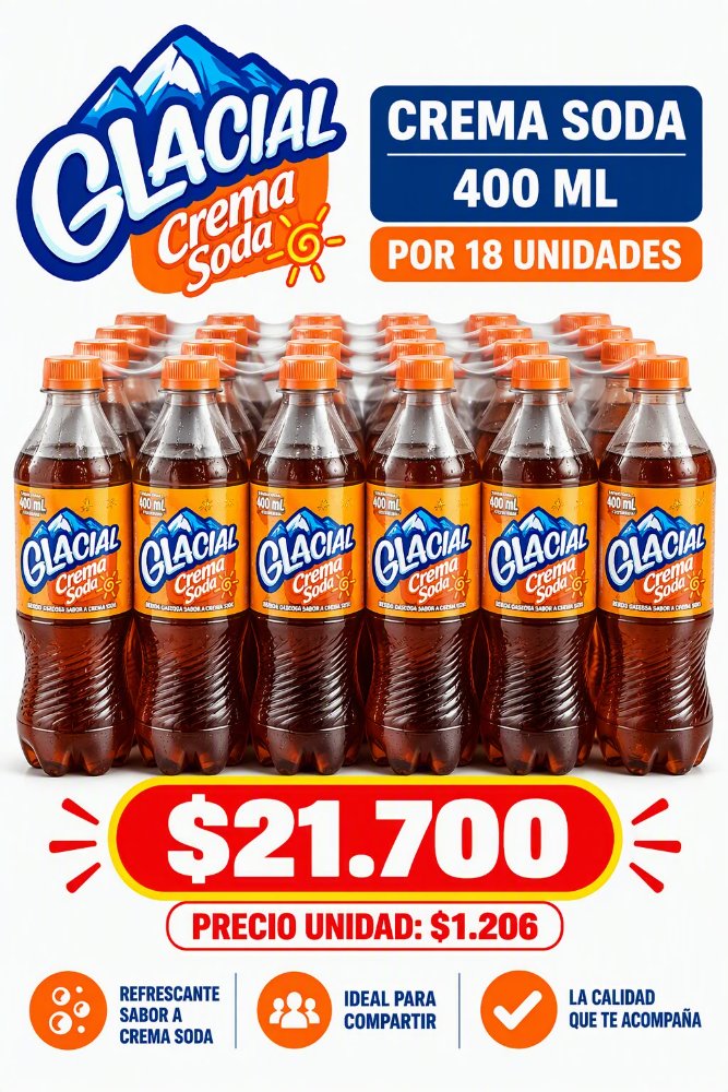 CREMA SODA 400 ml x 18 un
