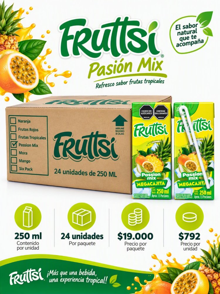 passion mix fruttsi 250 ml x 24 un
