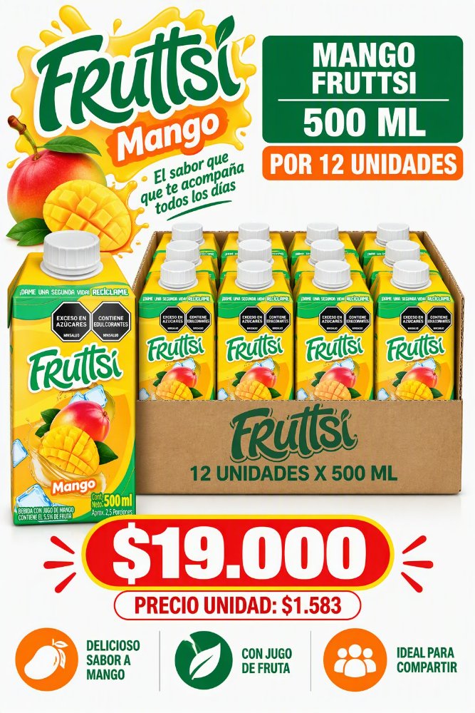mango fruttsi 500 ml x 12 un