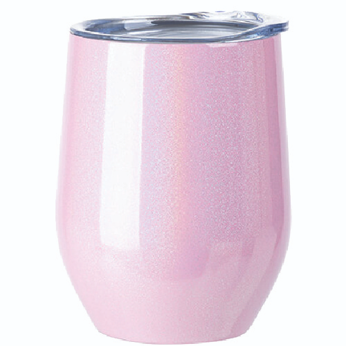 VASO COCTELERO DE ACERO ROSADA HOLOGRAFICA