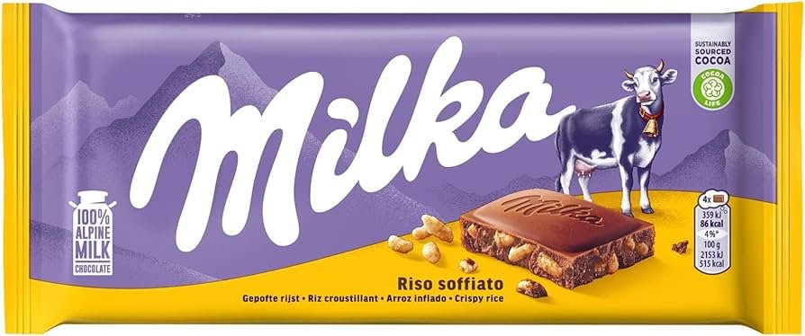 Chocolate  Milka Riso Soffiato (Puffed Rice) 100g
