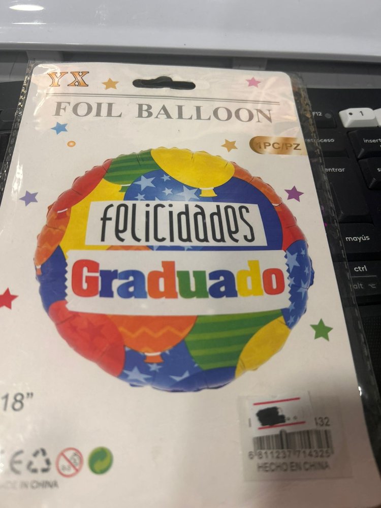 GLOBO FELICIDADES GRADUADO .