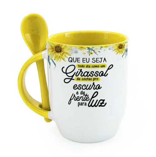 Taza Cuchara AMARILLA