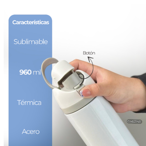 BOTELLA 960 ML PARA SUBLIMACION TIPO OWALA