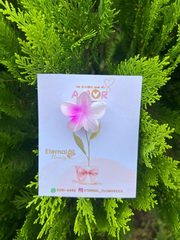 prensa pequeña flor ROSA.