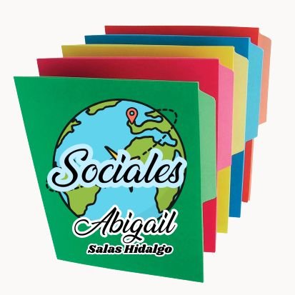 FOLDER DE COLOR PERSONALIZADO Y LAMIANDO