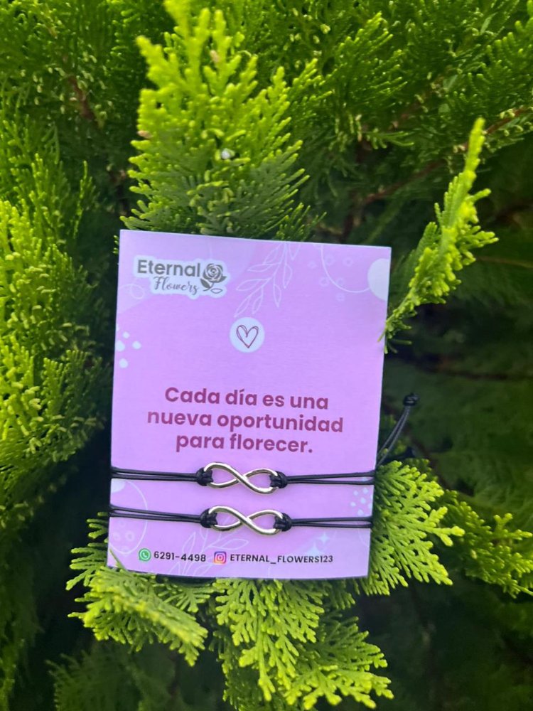 pulsera amistad pareja hilo negro