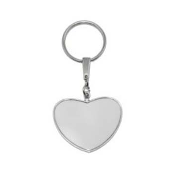 LLAVERO METALICO CORAZON GRANDE
