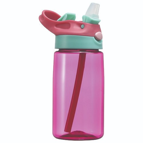 BOTELLA PLASTICA PARA NIÑOS ROJO CON MENTA-