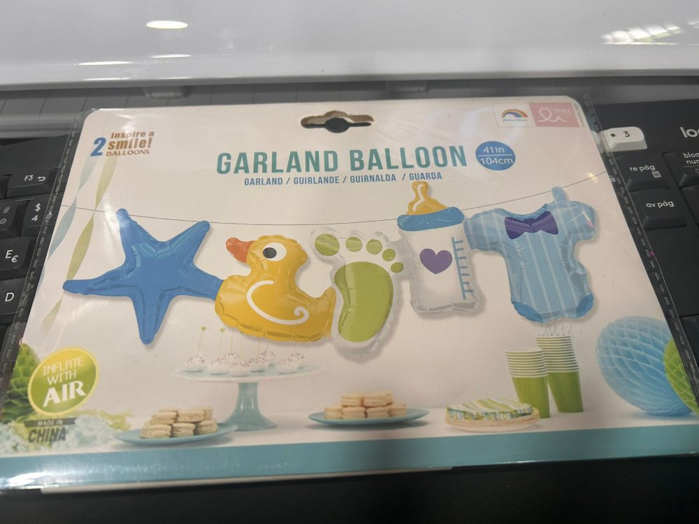 KIT GUIRNALDA BEBE 2 GLOBOS