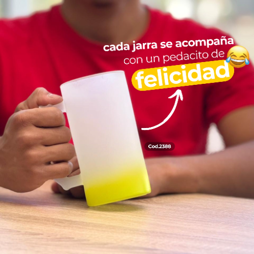 JARRA CERVECERA AMARILLO