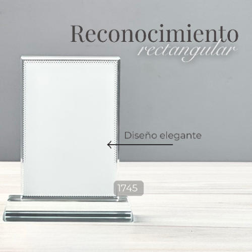 RECONOCIMIENTO RECTANGULAR VIDRIO