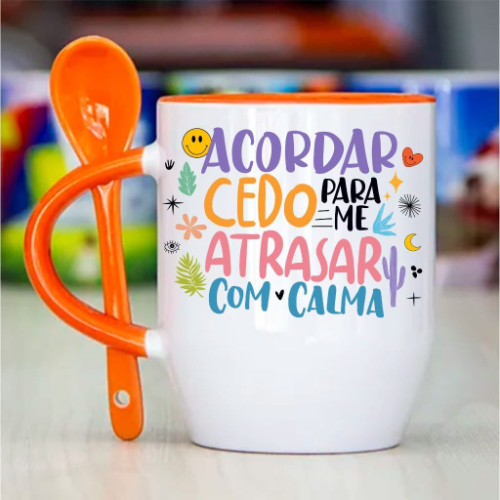 Taza Cuchara NARANJA