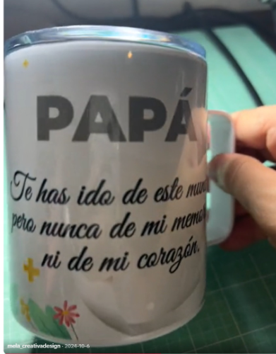 VASO DE ACERO CON TAPA Y AGARRADERA BLANCO