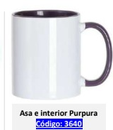 TAZA CERAMICA LILA 11 ONZ