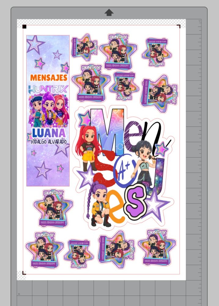 LAMINA 11x17 PERSONALIZADA CONVINADA ADHESIVO+LAMINANTE HOLOGRAFICO