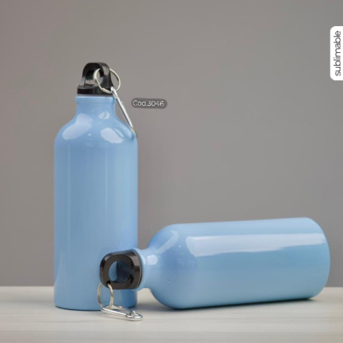 BOTELLA ROSCA CELESTE 600 ML