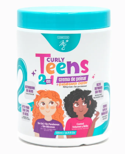 crema de peinar curly teens