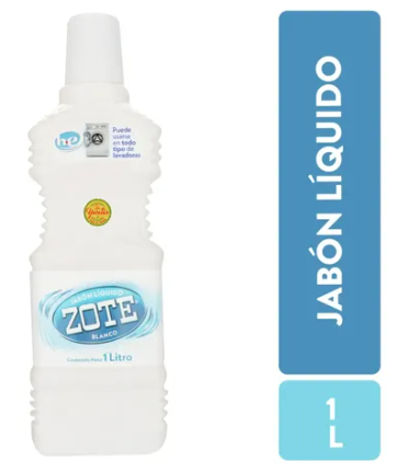 DETERGENTE ZOTE BLANCO 1 LITRO