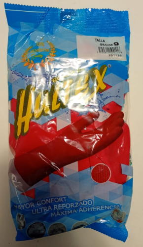 GUANTE LATEX, TALLA 9, MCA: HULTEX