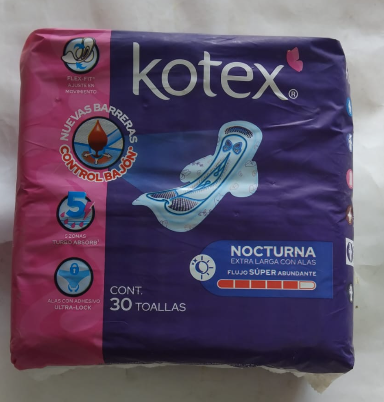 TOALLA SANITARIA NOCTURNA KOTEX