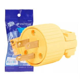 CLAVIJAS PLASTICAS, 2 POLOS + TIERRA, VOLTECK