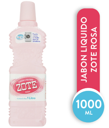 DETERGENTE ZOTE ROSA 1 LITRO