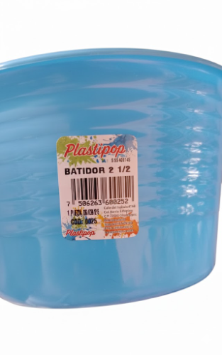 BATIDOR DE PLASTICO #2 1/2, MCA; PLASTIPOP