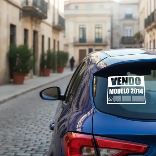 Cartel vendo (vehículos)