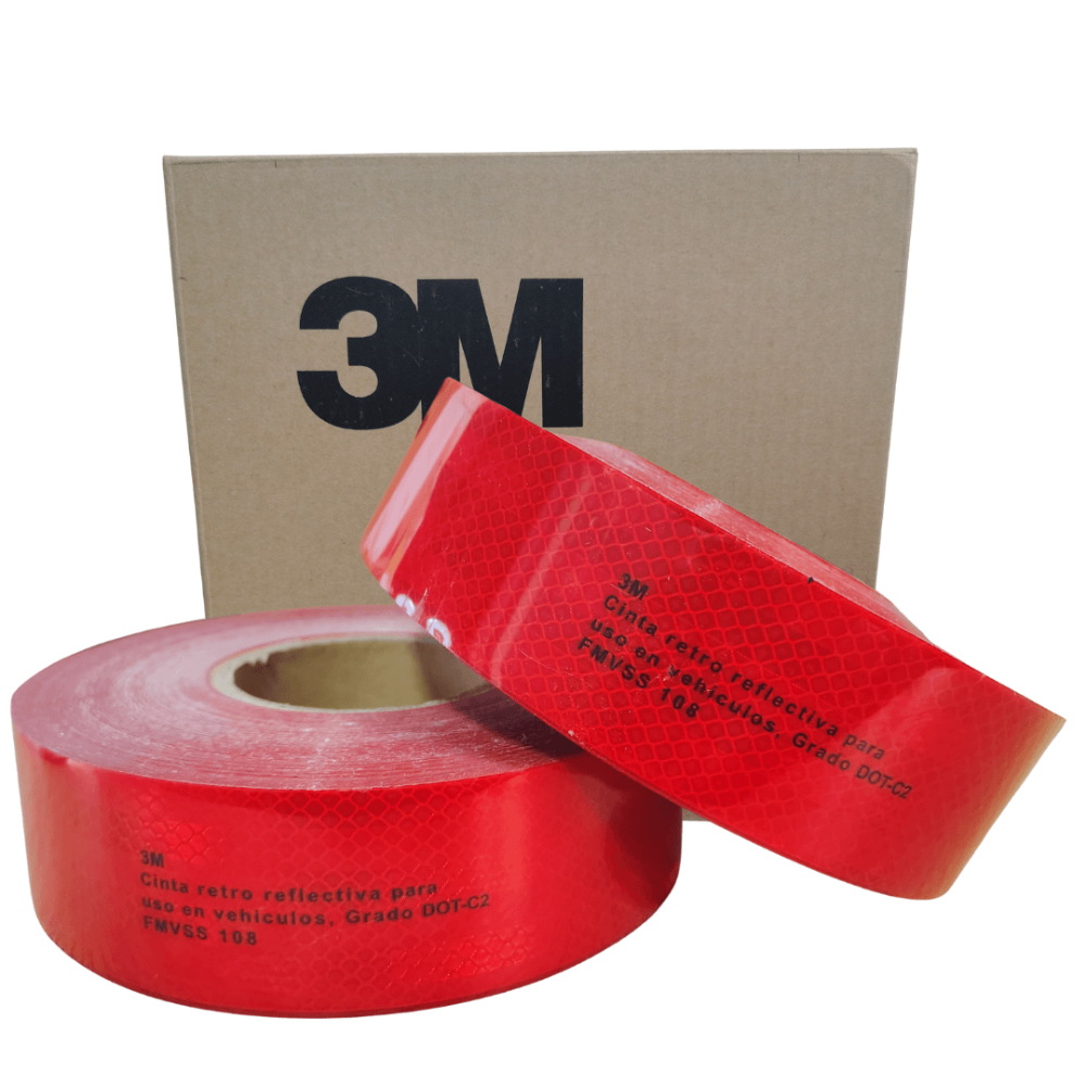 Cinta reflectiva roja 3M