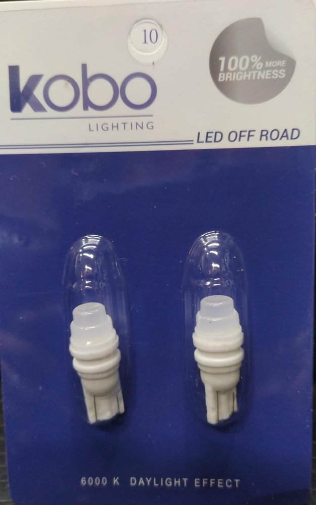 BOMBILLOS T10-2821 LED KOBO BLANCO CERAMICA X2