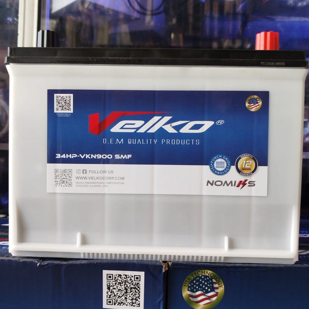 BATERIA VELKO 34HP-VKN900 NOMIKS VKB542012