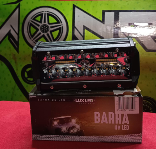 EXPLORADORA BARRA MAX 40LEDS 120W AMBER+WHITE 165X75X60MM LUXLED BAR36MAXW+A