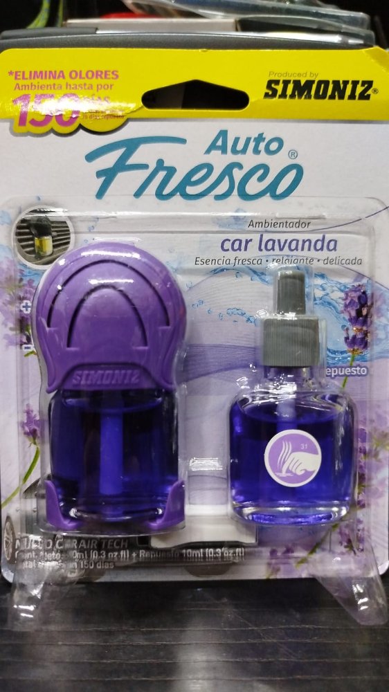 AIRTECH CAR LAVANDA 10ML MAS RECARGA