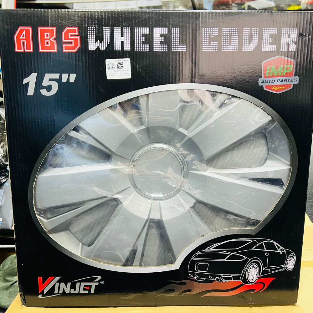 JUEGO DE COPAS RIN 15 GRIS LACADO EN ABS WJ-5077-B-15