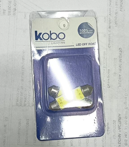 BOMBILLO SALON TUBULAR LED 39MM BLANCO 12V KOBO LEDTUB39COB12