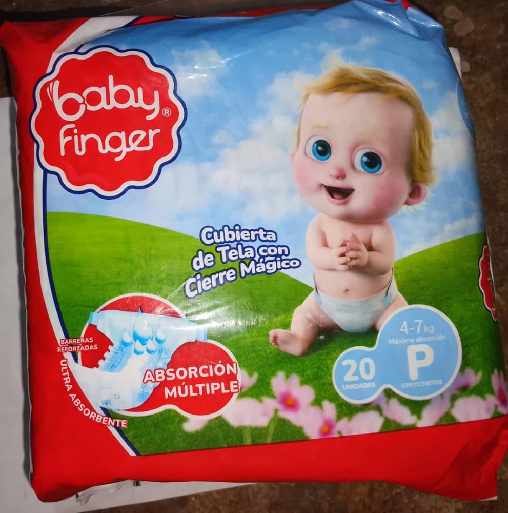 PAÑAL BABY FINGER P POR UNIDAD