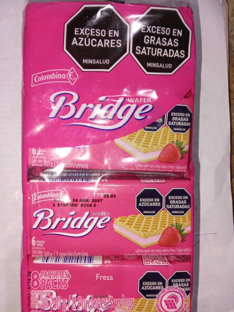 GALLETAS WAFER BRIDGE POR UNIDAD