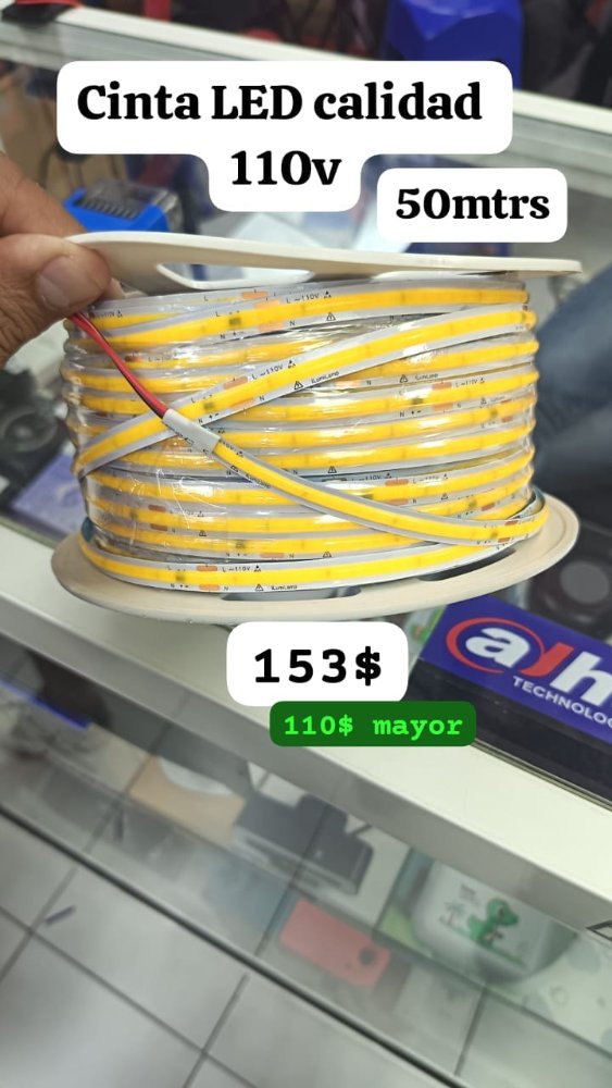 Cinta Led Cálida 110v 50 Metros