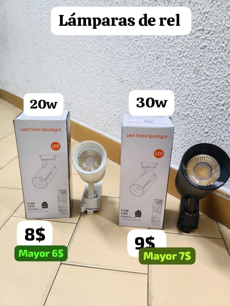 Lámparas de Riel 20W y 30W