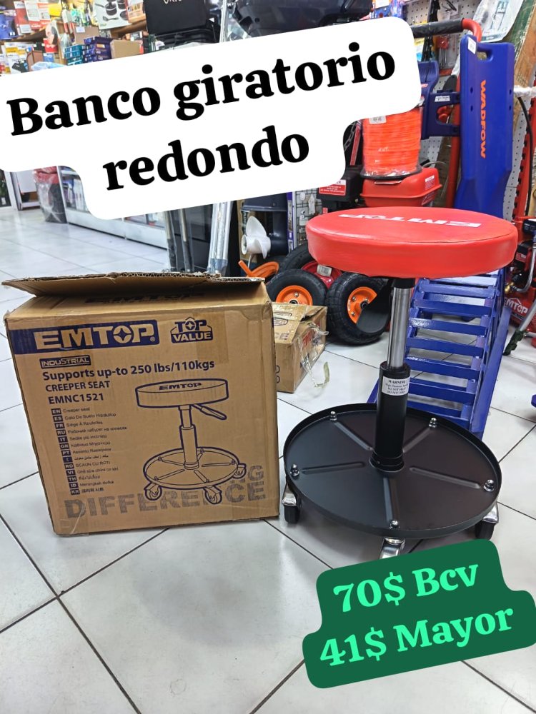 Banco Giratorio Redondo Emtop