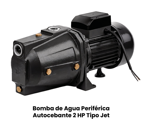 Bomba de Agua Periférica Autocebante 2HP Tipo Jet Roccia