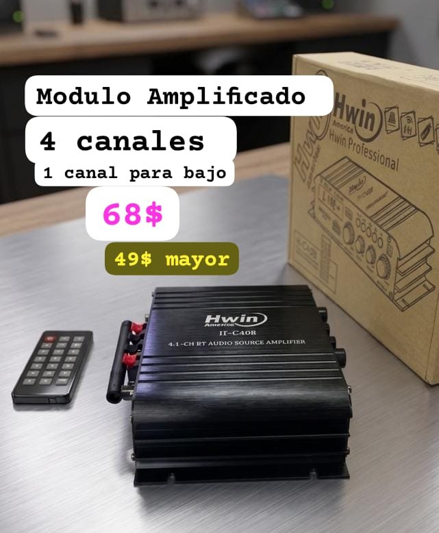 Módulo Amplificado 4 Canales Hwin