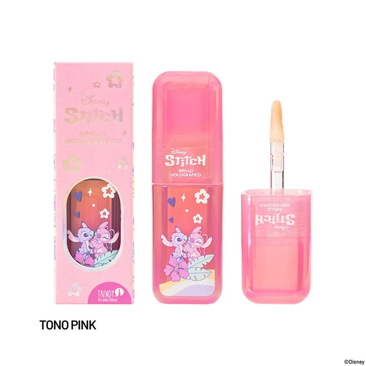 Brillo Holografico Stitich Rosado