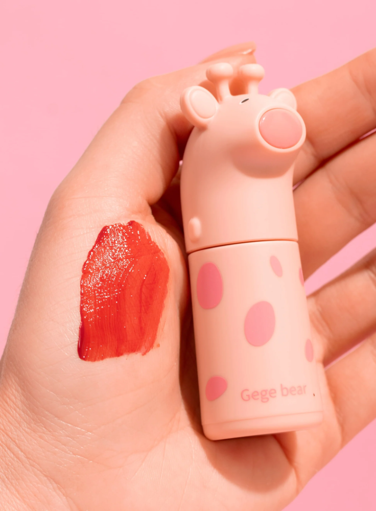 Lip Gloss Con Color Jirafa Gege Bear Tono 5
