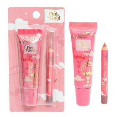 Lip Combo Pink y Gold