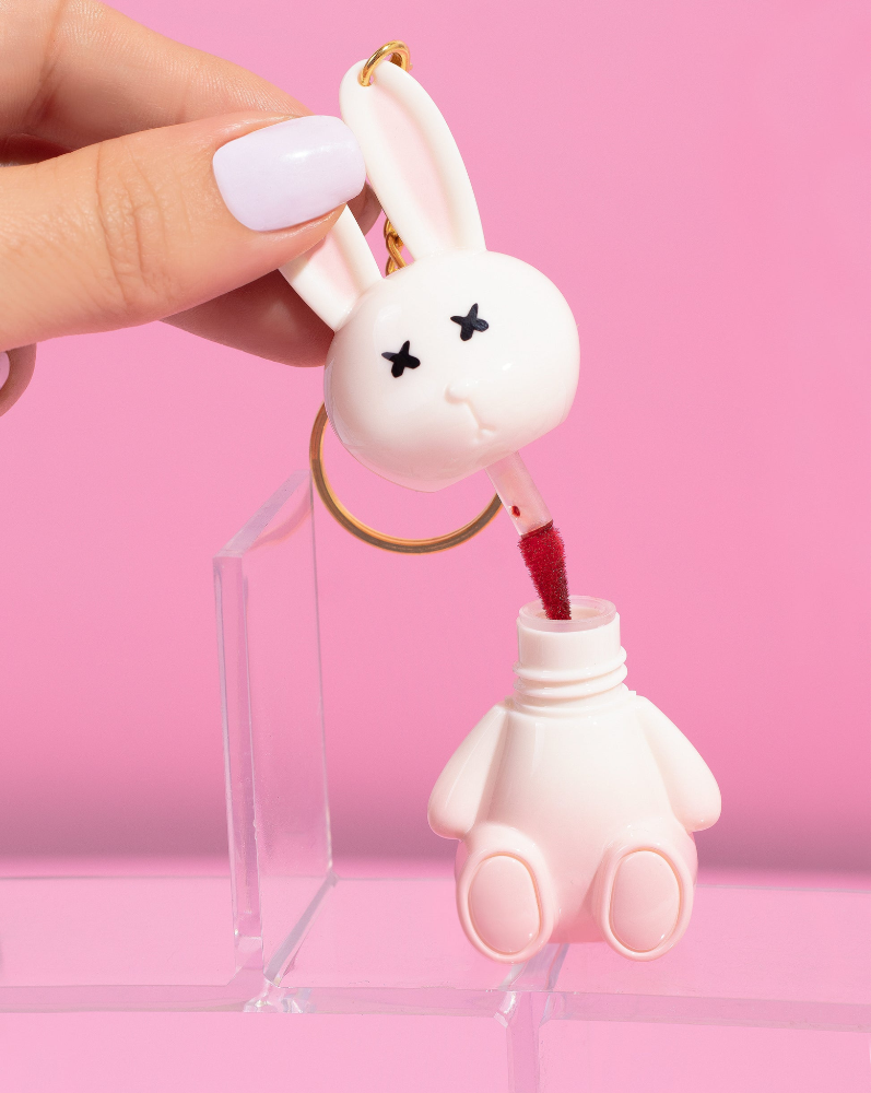 Lip Gloss Llavero Conejito Gege Bear Tono 2