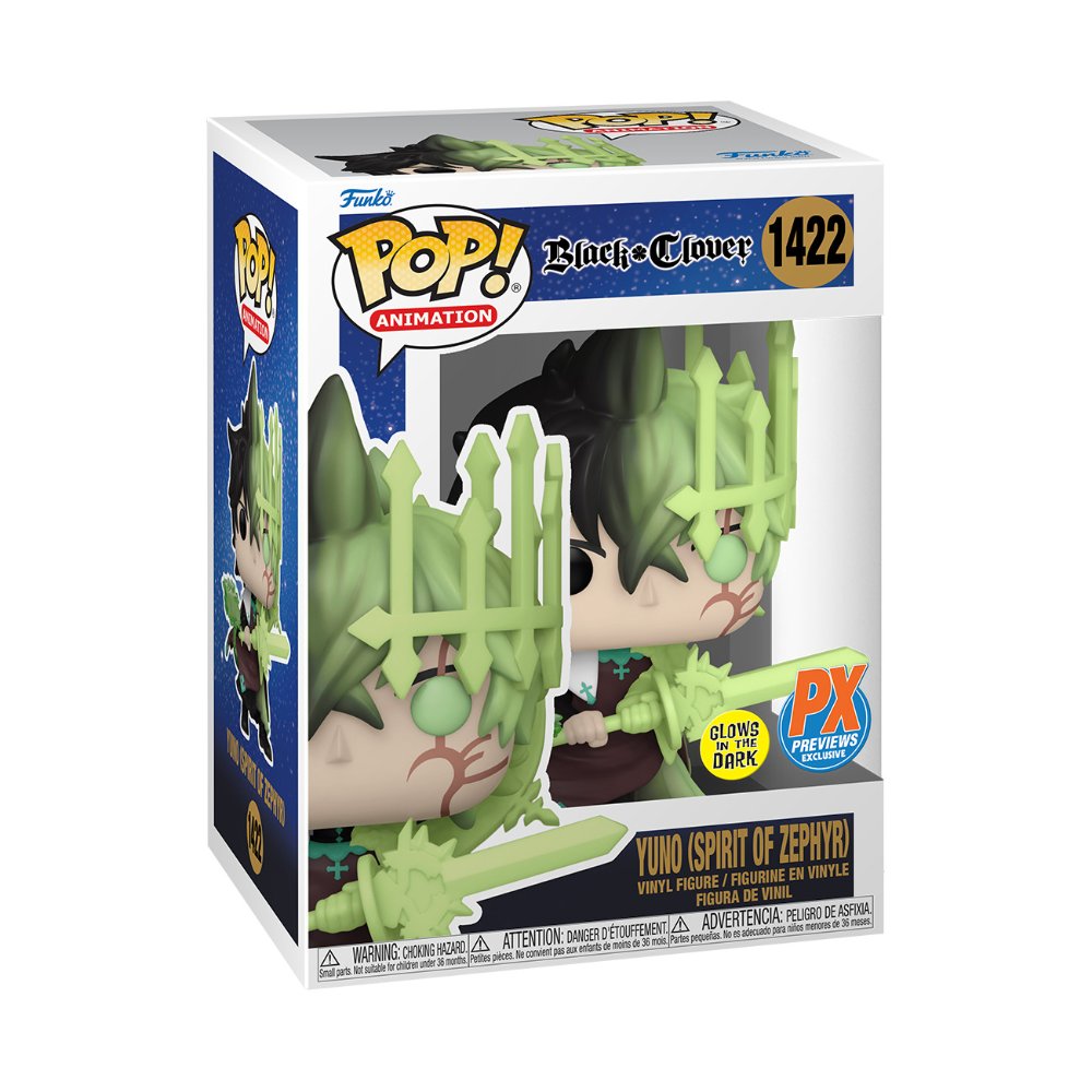 FUNKO POP #1422 YUNO ( SPIRIT OF ZEPHYR) BLACK CLOVER