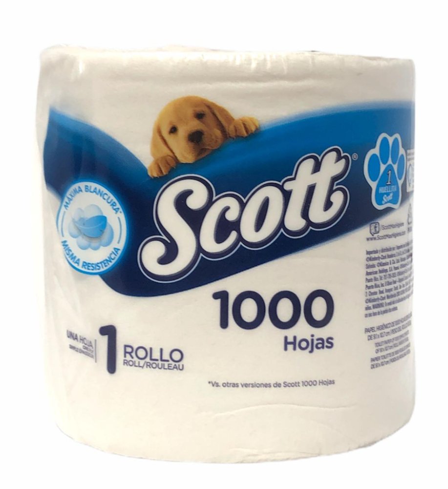 papel higienico mil hojas scott unidad