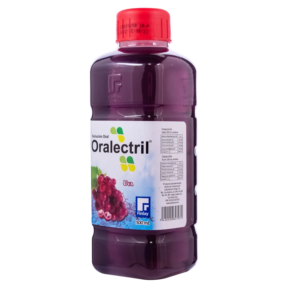 ORALECTRIL SABOR UVA ENV. 500 ML